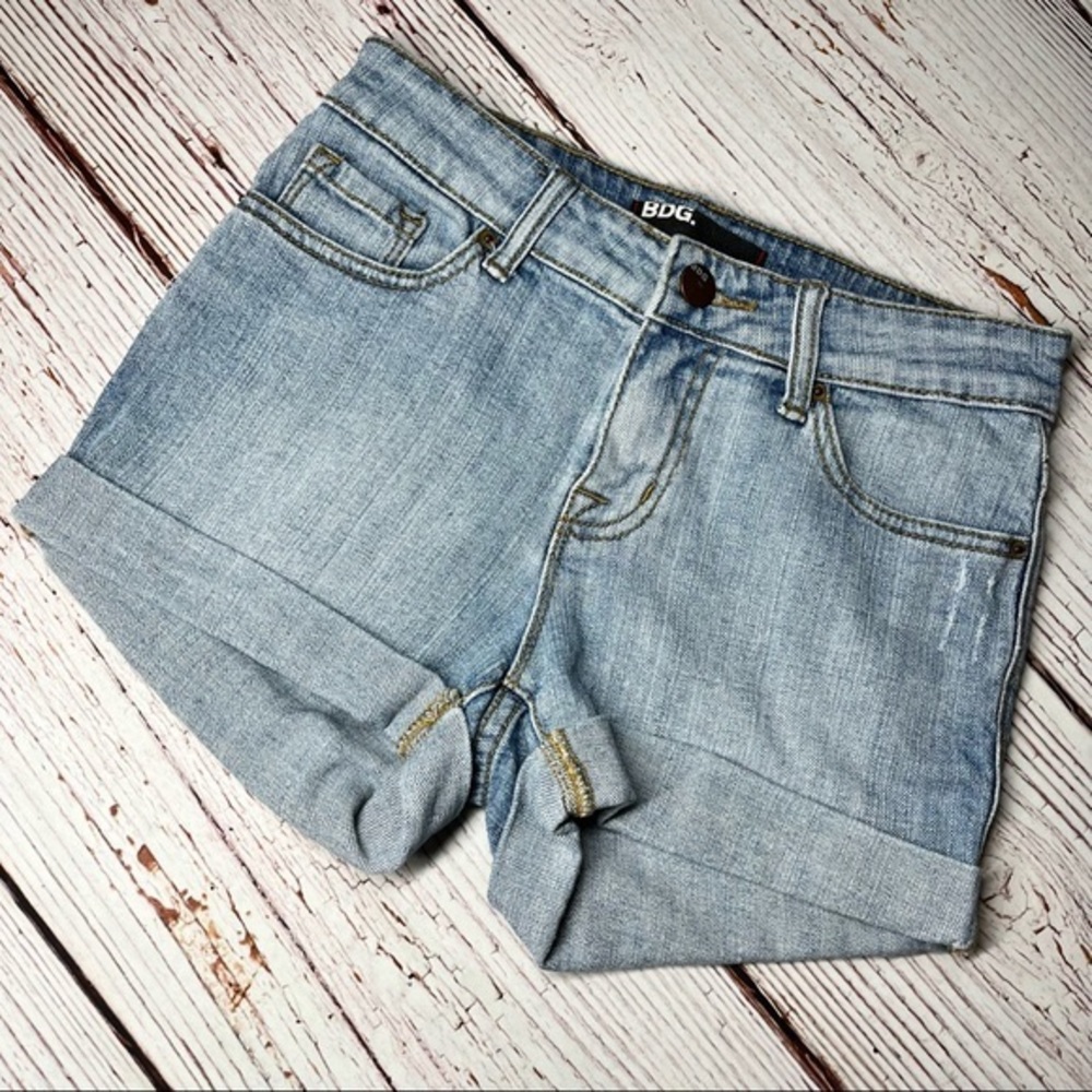 BDG High Rise Denim Shorts